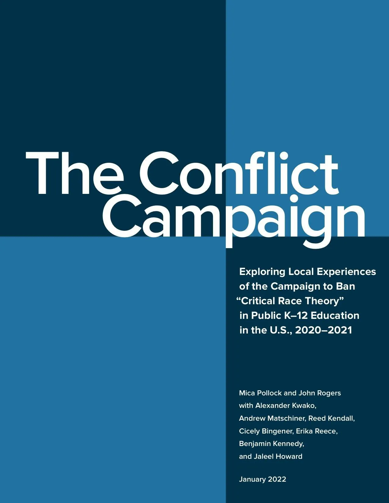 The Conflict Campaign Report Cover