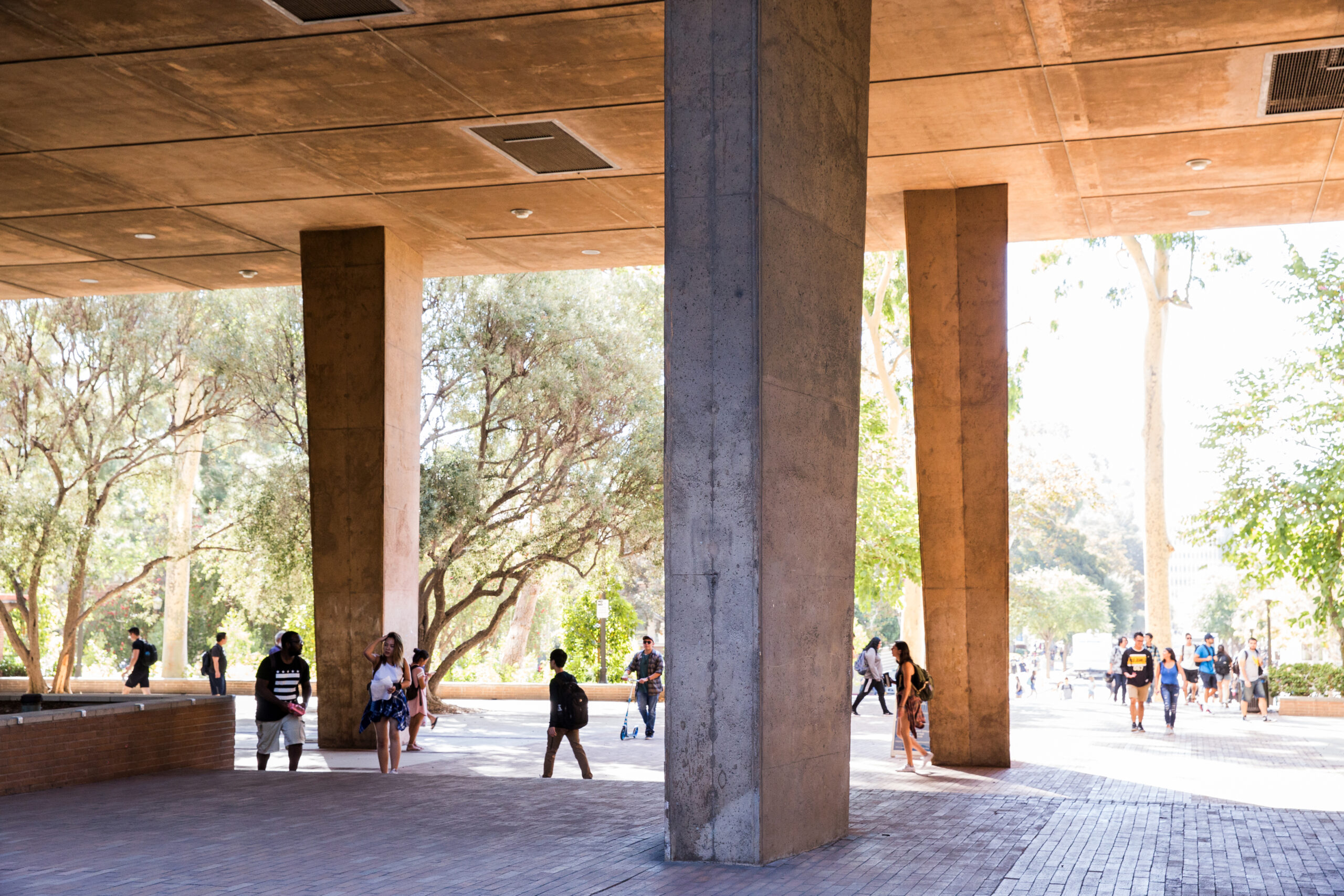 Students on UCLA Campus