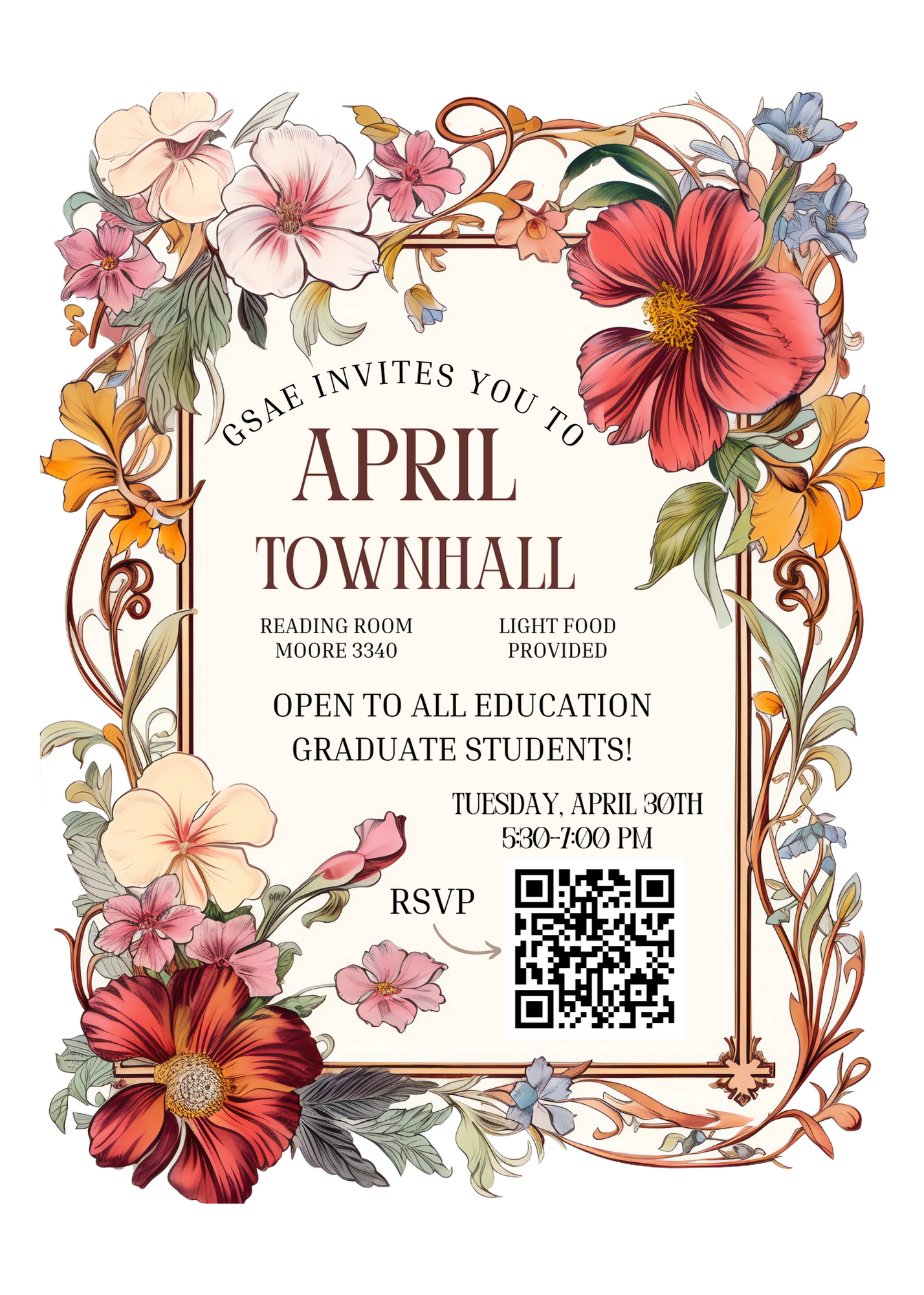 GSAE April Townhall Flyer