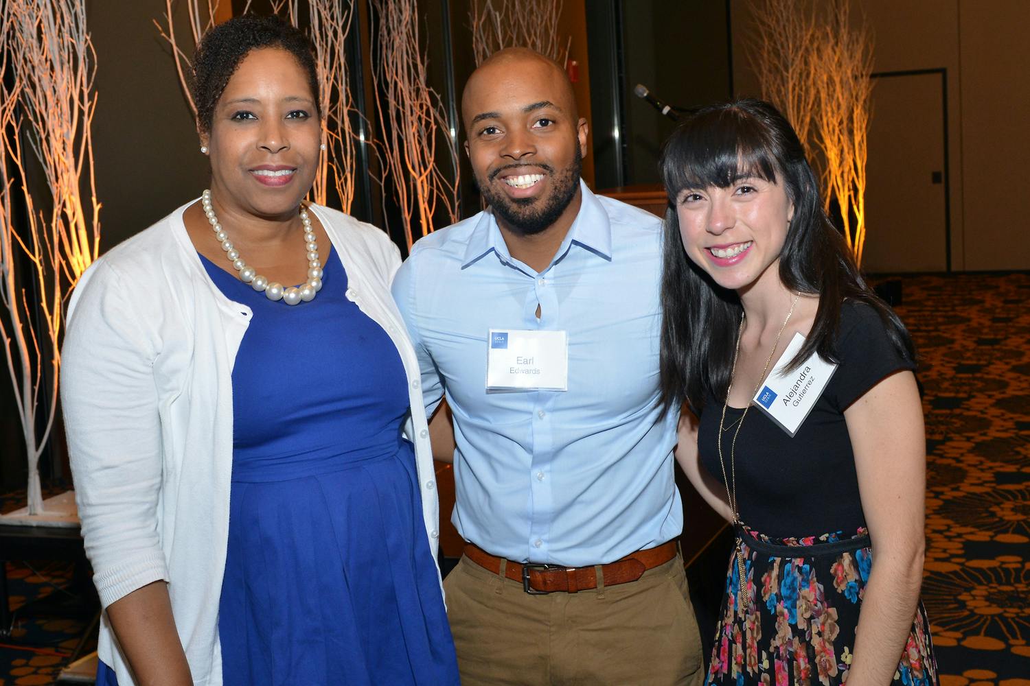 Awardees of the  Lawrence W. Erickson Memorial Scholarship are Kimberly Freeman, Earl Edwards, Alejandra Gutierrez, and Miria Fonseca (not pictured). 