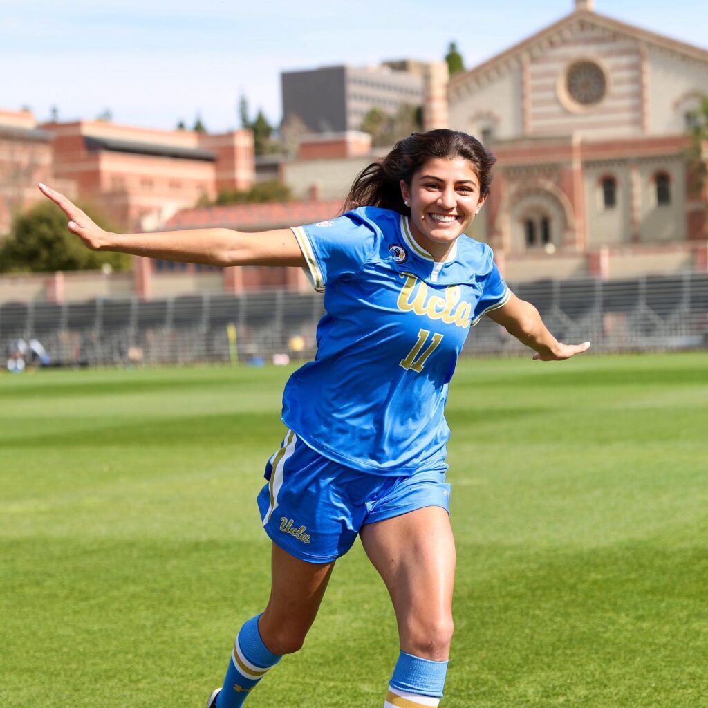 Maddi Desiano was a key player for the UCLA Women's soccer team during the Bruins' NCAA title run in 2022. Courtesy photo