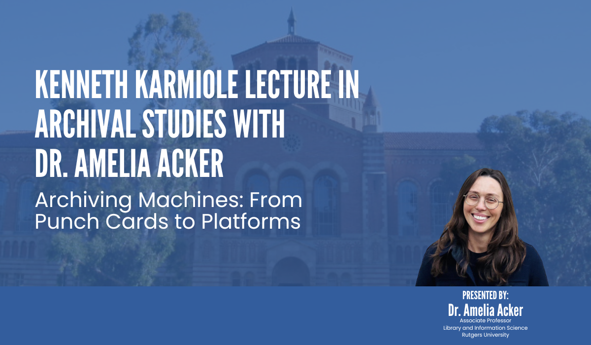 Kenneth Karmiole lecture with Amelia Acker thumbnail