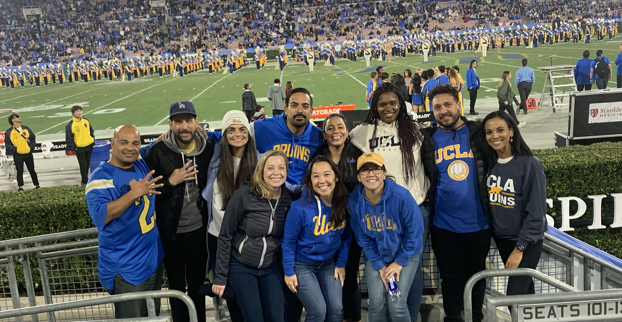 ELP students at UCLA football game